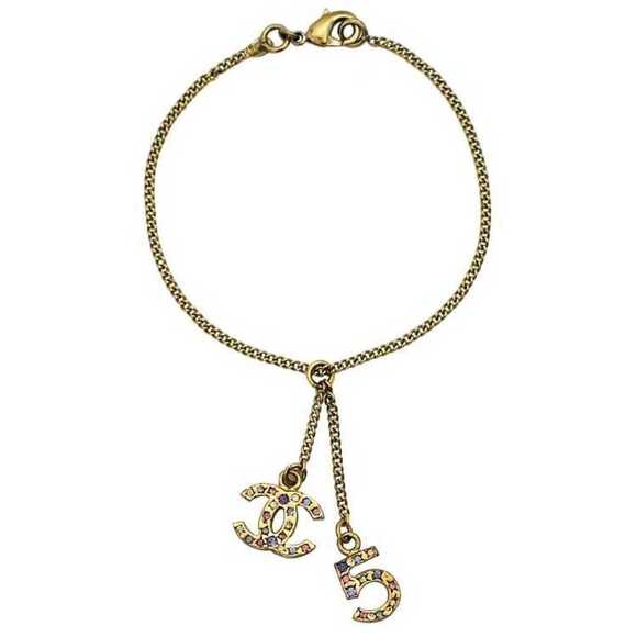 CHANEL Gold Coco Mark Charm Bracelet - Picture 1 of 8